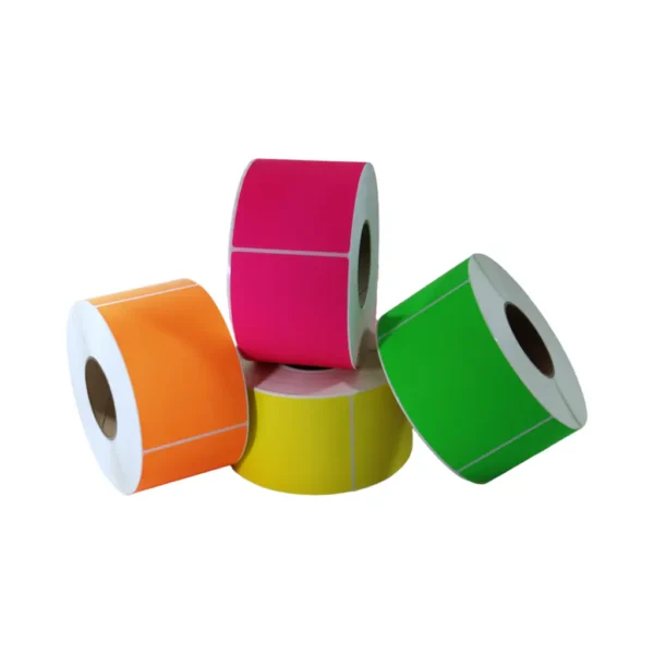 Thermal Transfer Label, 4" x 6", Colored 1000 labels/roll, 4 Rolls/Case