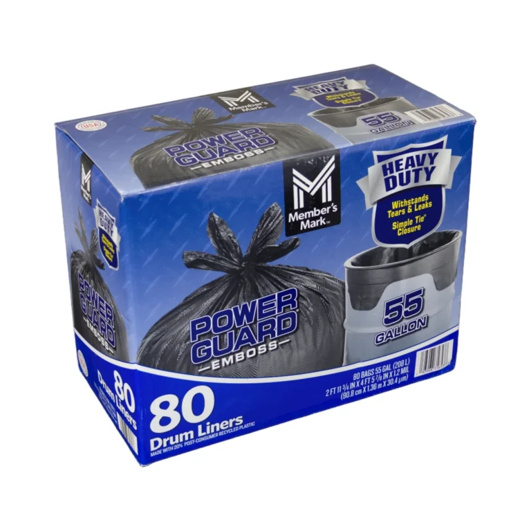 Heavy-Duty Black Trash Liners, 52x75", 2 Mil – 80 Bags/Case